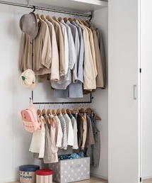 LBC（エルビーシー）の「【WEB限定】伸縮収納力アップ2段ハンガー スマート(tower)5678,5679（インテリア雑貨）」