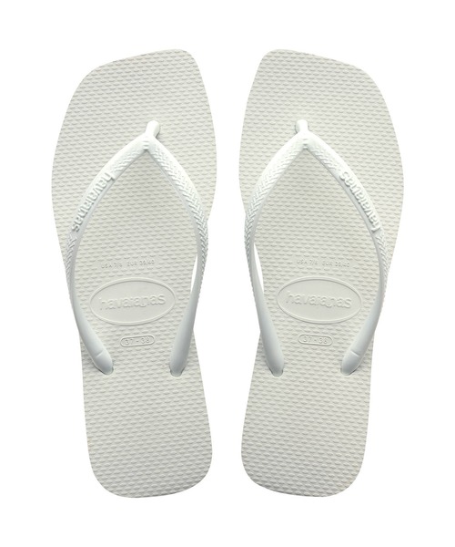 havaianas(ハワイアナス)の「SLIM SQUARE(サンダル・レディース・ブラック/ピンク系その他/ホワイト/ダークブラウン/ライトグリーン・22cm/23cm/24.5cm/25.5cm)」の1枚目の写真