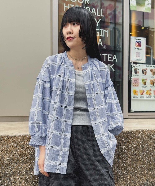 MODE NORM COREエンブロボイルバンドシャツ niko and ｜[MODE NORM CORE] エンブロボイルシャツ | Rakuten