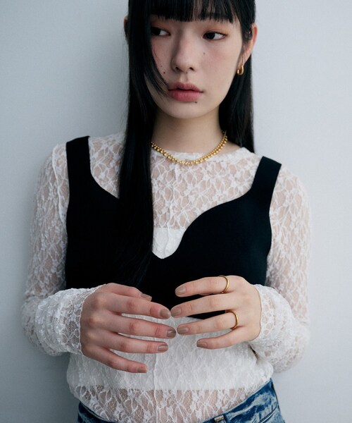 COCOSHNIK ONKITSCH（ココシュニックオンキッチュ）の「シルバー 3ウェーブリング GP（リング・レディース・ゴールド・12/10/14）」の3枚目の写真