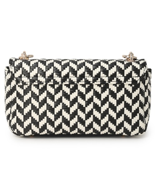 Guess(ゲス)の「TESSI FLAP SHOULDER BAG ショルダーバッグ(ハンドバッグ・レディース・ホワイト×ピンク/ブラック系その他/ホワイト×グリーン/ブラウン・ONE SIZE)」の5枚目の写真