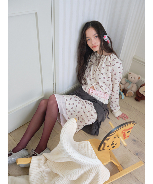 MUWM(ムウム)の「ダブルレイヤースカート Double Layer Skirts (クリーム)(スカート・レディース・Cream・OS)」の5枚目の写真