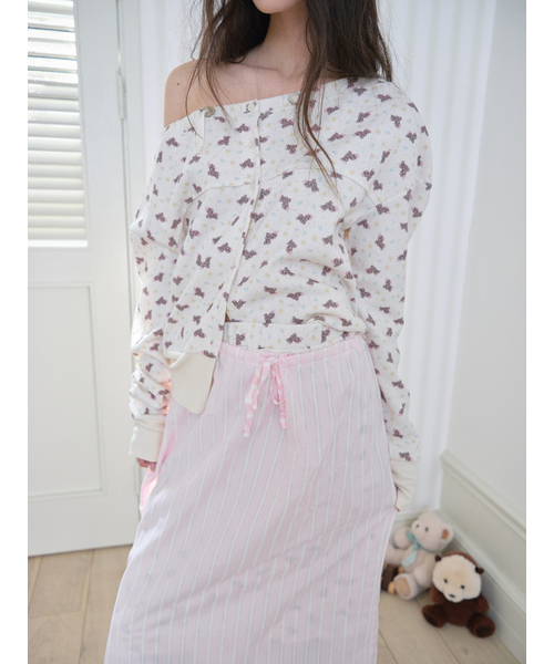MUWM(ムウム)の「ダブルレイヤースカート Double Layer Skirts (クリーム)(スカート・レディース・Cream・OS)」の7枚目の写真