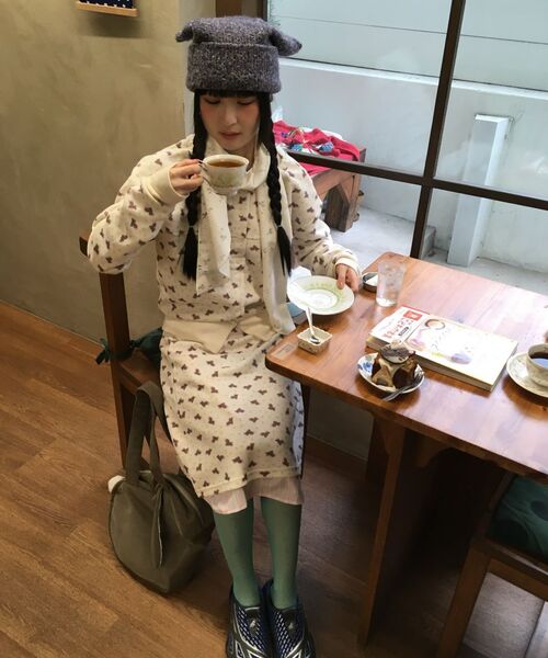 MUWM(ムウム)の「ダブルレイヤースカート Double Layer Skirts (クリーム)(スカート・レディース・Cream・OS)」の11枚目の写真