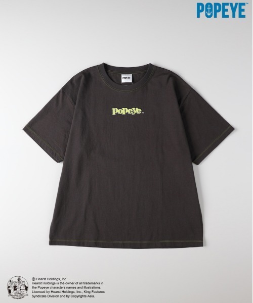 Right-on（ライトオン）の「【POPEYE】グラフィックプリントTシャツ (ヴィンテージ風 / 立体感 / 柔らかい素材)（Tシャツ/カットソー・メンズ・オフホワイト/ブラック/ダークグレー・S/M/L/XL）」の17枚目の写真