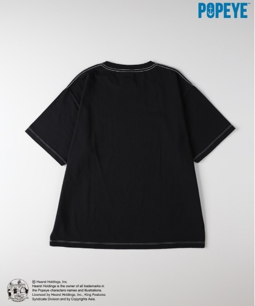 Right-on（ライトオン）の「【POPEYE】グラフィックプリントTシャツ (ヴィンテージ風 / 立体感 / 柔らかい素材)（Tシャツ/カットソー・メンズ・オフホワイト/ブラック/ダークグレー・S/M/L/XL）」の22枚目の写真