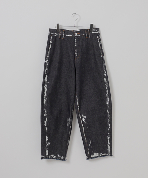 CALMER(カルメール)の「12OZ DENIM PANTS / 12オンス箔デニムパンツ(デニムパンツ・レディース・ネイビー/サックスブルー・1/2)」の1枚目の写真