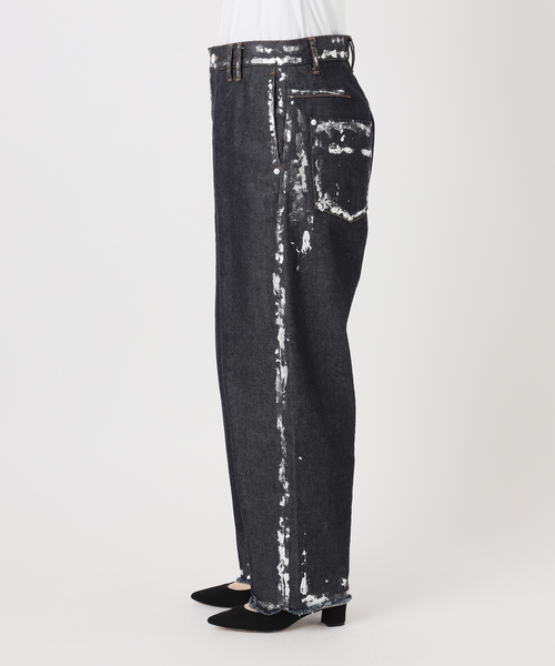 CALMER(カルメール)の「12OZ DENIM PANTS / 12オンス箔デニムパンツ(デニムパンツ・レディース・ネイビー/サックスブルー・1/2)」の7枚目の写真