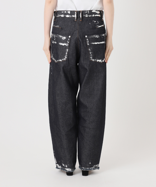 CALMER(カルメール)の「12OZ DENIM PANTS / 12オンス箔デニムパンツ(デニムパンツ・レディース・ネイビー/サックスブルー・1/2)」の9枚目の写真
