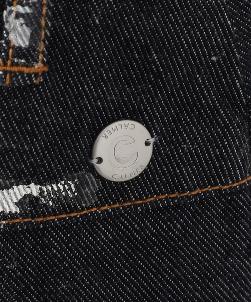 CALMER(カルメール)の「12OZ DENIM PANTS / 12オンス箔デニムパンツ(デニムパンツ・レディース・ネイビー/サックスブルー・1/2)」の12枚目の写真