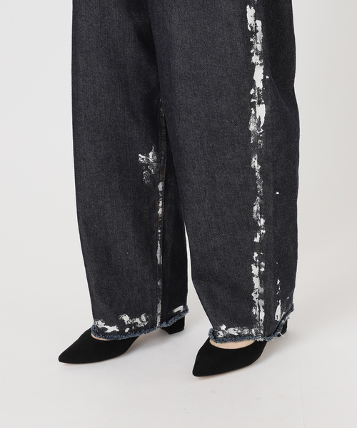 CALMER(カルメール)の「12OZ DENIM PANTS / 12オンス箔デニムパンツ(デニムパンツ・レディース・ネイビー/サックスブルー・1/2)」の15枚目の写真
