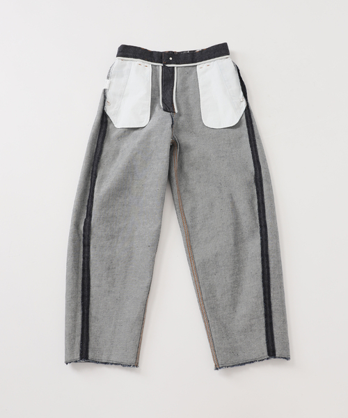 CALMER(カルメール)の「12OZ DENIM PANTS / 12オンス箔デニムパンツ(デニムパンツ・レディース・ネイビー/サックスブルー・1/2)」の19枚目の写真