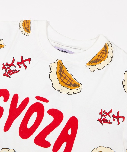 PUNYUS（プニュズ）の「【新サイズ】フード総柄Ｔシャツ(GYOZA）（Tシャツ/カットソー・レディース・レッド系その他・1/2/3/4/5）」の2枚目の写真
