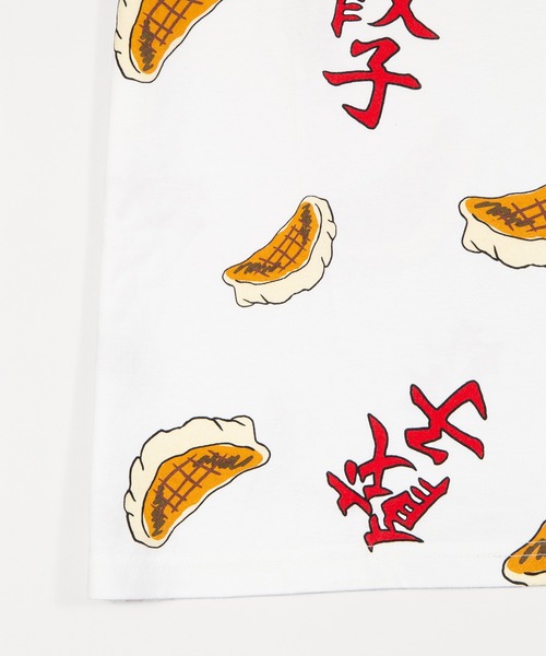 PUNYUS（プニュズ）の「【新サイズ】フード総柄Ｔシャツ(GYOZA）（Tシャツ/カットソー・レディース・レッド系その他・1/2/3/4/5）」の3枚目の写真