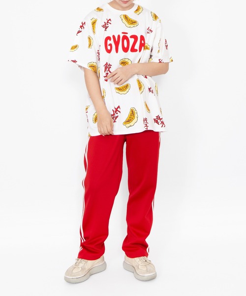 PUNYUS（プニュズ）の「【新サイズ】フード総柄Ｔシャツ(GYOZA）（Tシャツ/カットソー・レディース・レッド系その他・1/2/3/4/5）」の11枚目の写真