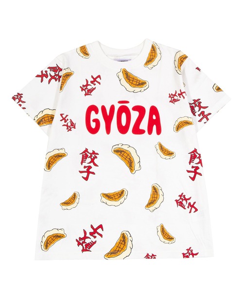 PUNYUS（プニュズ）の「【新サイズ】フード総柄Ｔシャツ(GYOZA）（Tシャツ/カットソー・レディース・レッド系その他・1/2/3/4/5）」の7枚目の写真