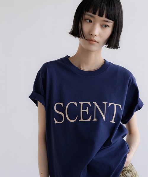 LOWRYS FARM（ローリーズファーム）の「ロゴＴＥＥ 638388（Tシャツ/カットソー・レディース・ホワイト/ネイビー/アイボリー/ピンク・FREE）」の4枚目の写真