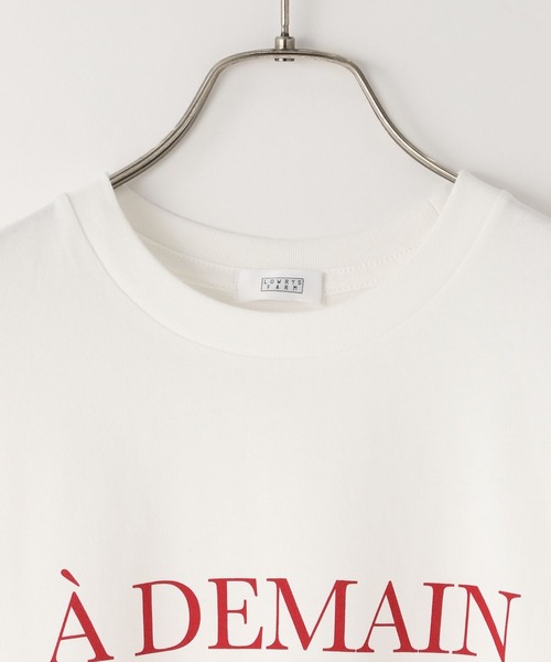 LOWRYS FARM（ローリーズファーム）の「ロゴＴＥＥ 638388（Tシャツ/カットソー・レディース・ホワイト/ネイビー/アイボリー/ピンク・FREE）」の7枚目の写真