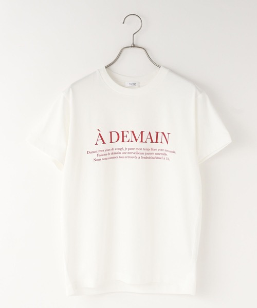 LOWRYS FARM（ローリーズファーム）の「ロゴＴＥＥ 638388（Tシャツ/カットソー・レディース・ホワイト/ネイビー/アイボリー/ピンク・FREE）」の5枚目の写真