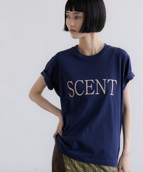 LOWRYS FARM（ローリーズファーム）の「ロゴＴＥＥ 638388（Tシャツ/カットソー・レディース・ホワイト/ネイビー/アイボリー/ピンク・FREE）」の16枚目の写真