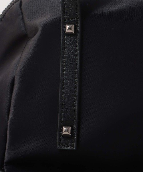 Three Four Time（ｽﾘｰﾌｫｰﾀｲﾑ）の「トリムレザースタッズ持ち手リュック（バックパック/リュック・レディース・ブラック・FREE）」の5枚目の写真