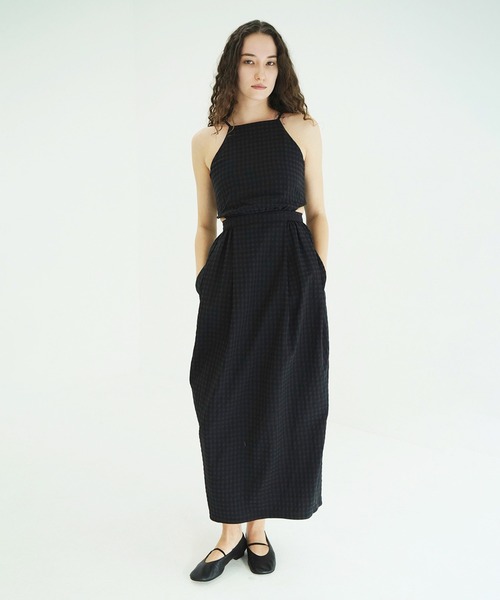 セール】SIDE HOLE COCOON CAMI ONEPIECE（ワンピース）｜CLANE