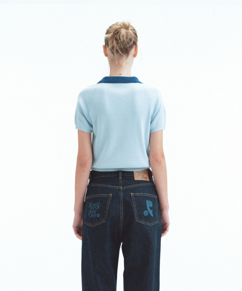 Rest&Recreation（レストアンドレクリエーション）の「V-NECK COLLAR KNIT TOP - SKY BLUE（ニット/セーター・レディース・その他・ONE）」の7枚目の写真