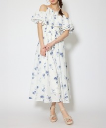 ウエストシャーリング2WAYフレアワンピース 春服 夏服