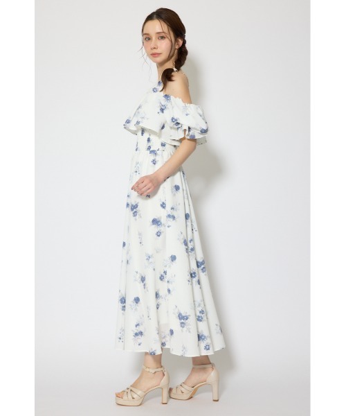 rienda（リエンダ）の「ウエストシャーリング2WAYフレアワンピース 春服 夏服（ワンピース・レディース・ホワイト/ブラウン・SMALL/MEDIUM）」の5枚目の写真