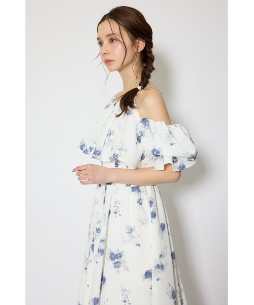 rienda（リエンダ）の「ウエストシャーリング2WAYフレアワンピース 春服 夏服（ワンピース・レディース・ホワイト/ブラウン・SMALL/MEDIUM）」の7枚目の写真