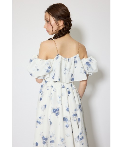 rienda（リエンダ）の「ウエストシャーリング2WAYフレアワンピース 春服 夏服（ワンピース・レディース・ホワイト/ブラウン・SMALL/MEDIUM）」の8枚目の写真