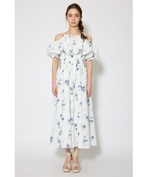 rienda（リエンダ）の「ウエストシャーリング2WAYフレアワンピース 春服 夏服（ワンピース・レディース・ホワイト/ブラウン・SMALL/MEDIUM）」の9枚目の写真