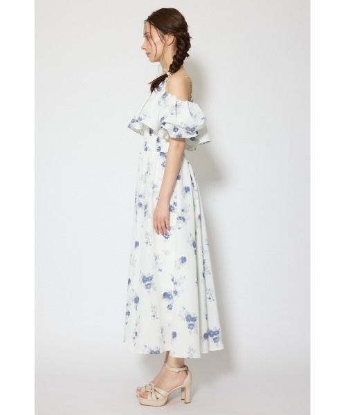 rienda（リエンダ）の「ウエストシャーリング2WAYフレアワンピース 春服 夏服（ワンピース・レディース・ホワイト/ブラウン・SMALL/MEDIUM）」の10枚目の写真