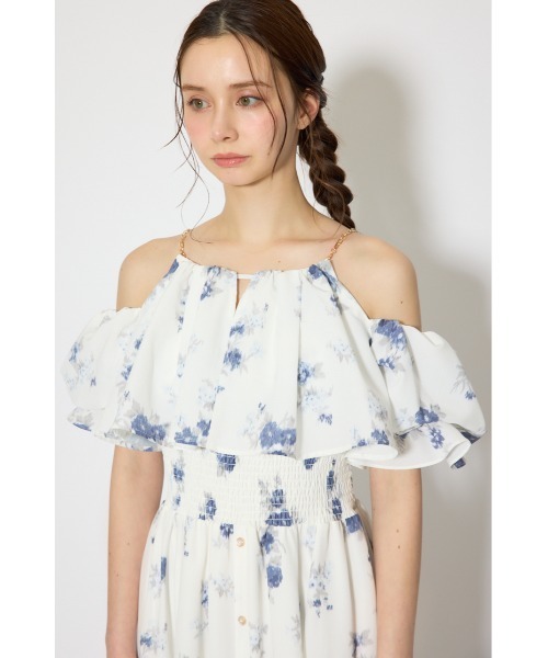 rienda（リエンダ）の「ウエストシャーリング2WAYフレアワンピース 春服 夏服（ワンピース・レディース・ホワイト/ブラウン・SMALL/MEDIUM）」の12枚目の写真