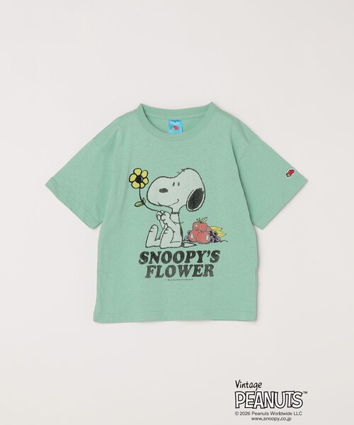 SHIPS any(シップス エニィ)の「FRUIT OF THE LOOM: PEANUTS プリント Tシャツ<KIDS>(Tシャツ/カットソー・キッズ・ライトブルー/オフホワイト/ピンク・130/140/150/120)」の1枚目の写真