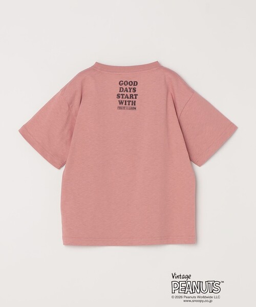 SHIPS any(シップス エニィ)の「FRUIT OF THE LOOM: PEANUTS プリント Tシャツ<KIDS>(Tシャツ/カットソー・キッズ・ライトブルー/オフホワイト/ピンク・130/140/150/120)」の4枚目の写真