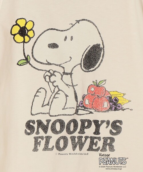 SHIPS any(シップス エニィ)の「FRUIT OF THE LOOM: PEANUTS プリント Tシャツ<KIDS>(Tシャツ/カットソー・キッズ・ライトブルー/オフホワイト/ピンク・130/140/150/120)」の10枚目の写真