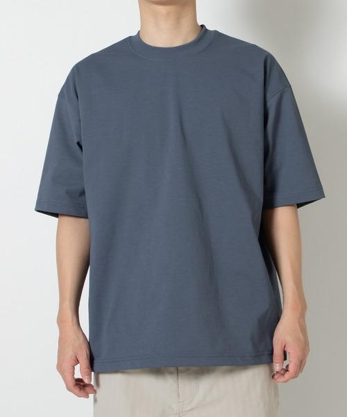 DAIWA PIER39(ダイワピア39)の「TECH DRAWSTRING S/S TEE BE-35026(Tシャツ/カットソー・メンズ・ブルー/ブラウン/ホワイト/オリーブ/ブラック・X-LARGE/SMALL/MEDIUM/LARGE)」の5枚目の写真