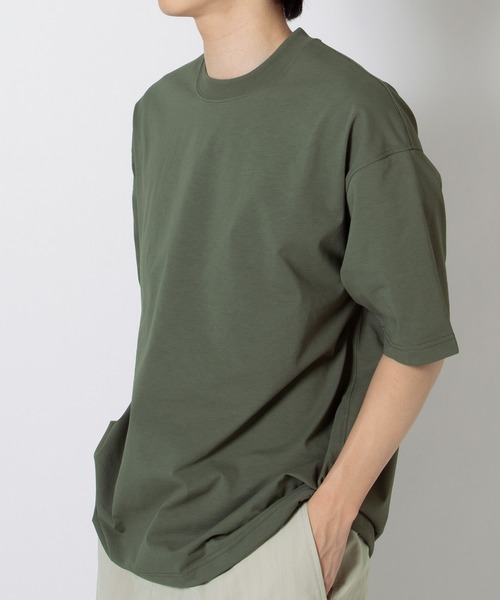 DAIWA PIER39(ダイワピア39)の「TECH DRAWSTRING S/S TEE BE-35026(Tシャツ/カットソー・メンズ・ブルー/ブラウン/ホワイト/オリーブ/ブラック・X-LARGE/SMALL/MEDIUM/LARGE)」の13枚目の写真