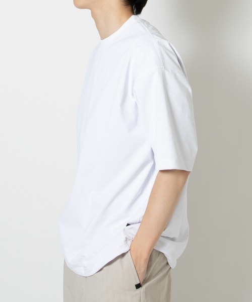DAIWA PIER39(ダイワピア39)の「TECH DRAWSTRING S/S TEE BE-35026(Tシャツ/カットソー・メンズ・ブルー/ブラウン/ホワイト/オリーブ/ブラック・X-LARGE/SMALL/MEDIUM/LARGE)」の10枚目の写真
