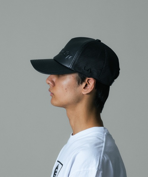 XLARGE(エクストララージ)の「FAUX LEATHER MESH CAP(キャップ・メンズ・ブラック/オリーブ・ONE SIZE)」の13枚目の写真