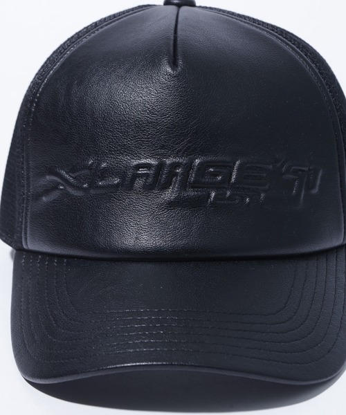 XLARGE(エクストララージ)の「FAUX LEATHER MESH CAP(キャップ・メンズ・ブラック/オリーブ・ONE SIZE)」の5枚目の写真