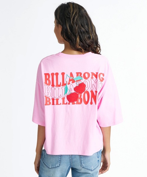 BILLABONG(ビラボン)の「BILLABONG/ビラボン 半袖 Tシャツ バックプリント BG01C208(Tシャツ/カットソー・レディース・ピンク/ホワイト/ブラック/ライトブルー・M)」の4枚目の写真
