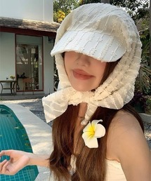 Mayree（メイリー）の「【LAMPOON】ストライプレース　スカーフキャップ（キャップ）」