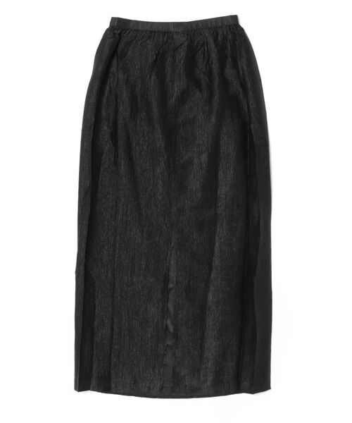 LAULEN(ローレン)の「sheer back slit long skirt /シアーバックスリットロングスカート(スカート・レディース・アイボリー/ブラック・FREE)」の3枚目の写真