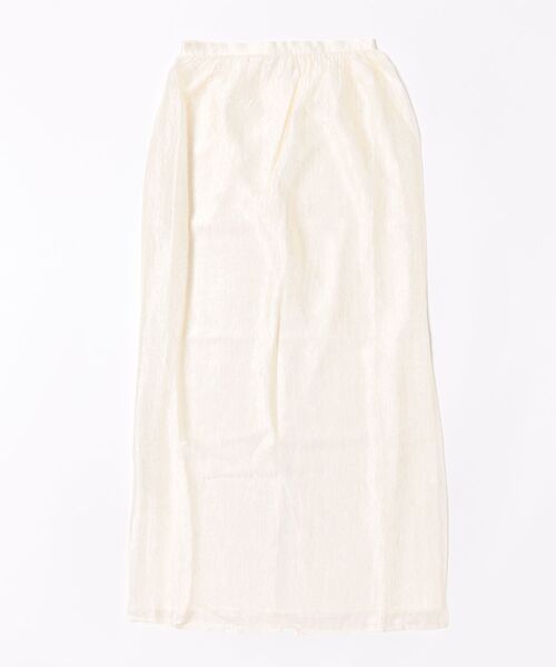 LAULEN(ローレン)の「sheer back slit long skirt /シアーバックスリットロングスカート(スカート・レディース・アイボリー/ブラック・FREE)」の16枚目の写真