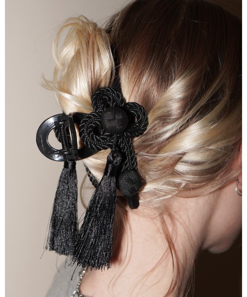 IMARI / イマリ 】 チャイナモチーフ タッセル ヘアクリップ（バレッタ