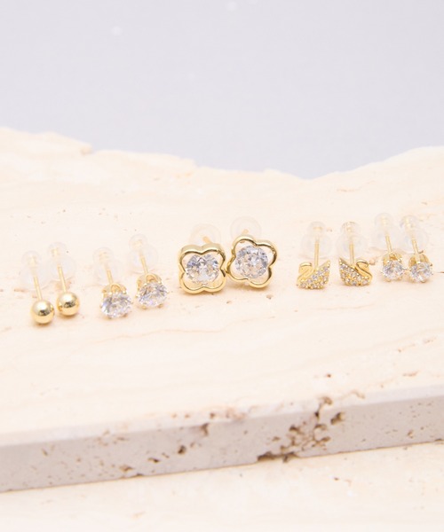 SHIZUTA(シズタ)の「SZT:5daysピアス Monday to Friday 5個セットピアス BOX付(ピアス(両耳用)・レディース・ゴールド・FREE)」の8枚目の写真
