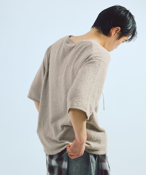 JOURNAL STANDARD J.S HOMESTEAD(ジャーナルスタンダードホームステッド)の「J.S.Homestead / レース アップ ビアード ニット(ニット/セーター・メンズ・チャコールグレー/ネイビー/ブラック・LARGE/MEDIUM)」の18枚目の写真