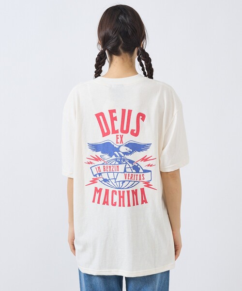 DEUS EX MACHINA（デウスエクスマキナ）の「【DEUS / デウス】CLAW-SOME WHIZZ ワンポイント / バックプリント / 半袖Tシャツ（Tシャツ/カットソー・メンズ・オフホワイト・M/L）」の5枚目の写真